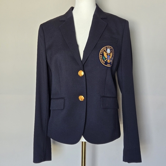 Brooks Brothers Stellita Fit U.S. Golf Assoc Gold Button Navy Wool Blazer 4 - Picture 12 of 12